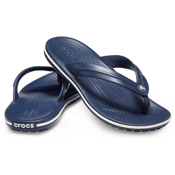 CROCS Crocband GS Flip Flops in navy - Picture 1 of 9